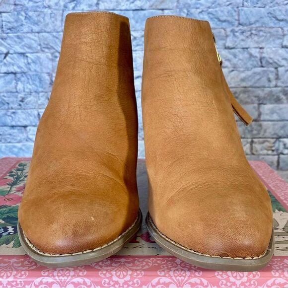 Vionic Suede Heeled Ankle Boots Womens Size 7 Style Sterling Side Zip Closure - Picture 5 of 11